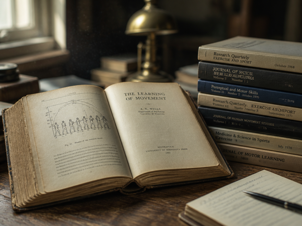A close-up still life of a worn vintage hardcover book lying open on a…